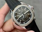 ZF Factory Patek Philippe Aquanaut 5164A-001 40.8mm Steel Rubber Strap Black Dial - Image 2