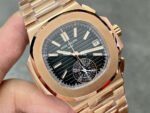 3K Factory Patek Philippe Nautilus 40.5mm 5980-1R-001 Full Rose Gold Black Dial - Image 2