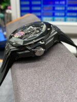 BBF Factory Hublot Big Bang Sang Bleu II 45mm 418.CX.1114.RX.MXM20 Black Ceramics Black Rubber Strap Black Skeletonized Dial - Image 4