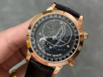 PP Factory Patek Philippe Celestial Moon 44mm 6102R-001 Rose Gold Leather Black Dial - Image 3