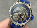 BBR Factory Roger Dubuis Excalibur Spider RDDBEX0479 Tourbillon 45mm Titanium Blue Rubber Strap Blue Dial - Image 3