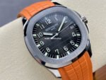 3K Factory Patek Philippe Aquanaut 40mm 5167A-001 Orange Rubber Strap Black Dial - Image 2