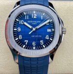 3K Factory Patek Philippe Aquanaut 42.2mm 5168G-001 White Gold Blue Rubber Strap Blue Dial