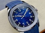 3K Factory Patek Philippe Aquanaut 42.2mm 5168G-001 White Gold Blue Rubber Strap Blue Dial - Image 2