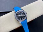 3K Factory Patek Philippe Aquanaut 5167A 40mm Steel Blue Rubber Strap Arabic Numerals Black Dial - Image 4