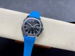 3K Factory Patek Philippe Aquanaut 5167A 40mm Steel Blue Rubber Strap Arabic Numerals Black Dial - Image 5