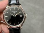 3K Factory Patek Philippe Calatrava 5227G-010 39mm White Gold Leather Strap Black Dial