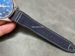 V7 Factory IWC Pilot Mark XX IW328203 40mm Steel Leather Strap Arabic Numerals Blue Dial - Image 9