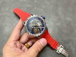 BBR Factory Roger Dubuis Excalibur Spider RDDBEX0479 Tourbillon 45mm Titanium Red Rubber Strap Blue Dial - Image 4