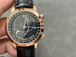 PP Factory Patek Philippe Celestial Moon 44mm 6102R-001 Rose Gold Leather Black Dial