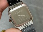 THB Factory Cartier Santos W2SA0009 39.8mm Steel Rubber Strap Roman Numerals Silver Dial - Image 7