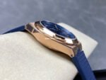 GR Factory Vacheron Constantin Moonphase Retrograde Date Overseas 41mm Rose Gold Blue Rubber Strap Blue Dial - Image 5