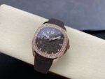 GR Factory Patek Philippe Aquanaut 5268/200R-010 38.8mm Rose Gold Brown Rubber Strap Brown Dial - Image 5