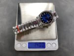 8+ Factory Counterweight Rolex Day-Date 128239-0023 36mm Full 904L Diamond Mop&Baguette Diamond Dark Blue Dial - Image 9