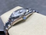 8+ Factory Counterweight Rolex Day-Date 128239-0038 36mm Full White Gold Roman Numerals White Dial - Image 6