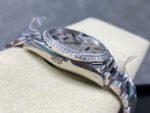 8+ Factory Counterweight Rolex Day-Date 128349RBR-0006 36mm Diamond White Gold Bezel Full White Gold Baguette Diamond White Gold Dial - Image 5