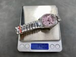 8+ Factory Counterweight Rolex Day-Date 128349RBR-0008 36mm Diamond Bezel Full 904L Roman Number Pink Dial - Image 9