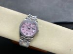 8+ Factory Counterweight Rolex Day-Date 128349RBR-0008 36mm Diamond Bezel Full 904L Roman Number Pink Dial - Image 4