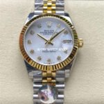8+ Factory Rolex Datejust 278273-0028 31mm Half Yellow Gold Diamond Mother Of Pearl Dial Jubilee