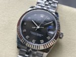 8+ Factory Rolex Datejust 278274-0008 31mm Full Steel Diamond Grey Dial Jubilee - Image 3