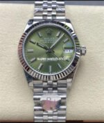 8+ Factory Rolex Datejust 278274-0018 31mm Full Steel Green Dial Jubilee