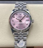 8+ Factory Rolex Datejust 278274-0032 31mm Full Steel Diamond Pink Dial Jubilee