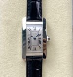 8848 Factory Cartier Tank Américaine 19mm W2601956 Roman Numerals Silver Dial