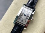 8848 Factory Cartier Tank Américaine 19mm W2601956 Roman Numerals Silver Dial - Image 3