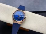 GR Factory Vacheron Constantin Moonphase Retrograde Date Overseas 41mm Rose Gold Blue Rubber Strap Blue Dial - Image 4