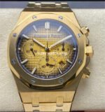 BF Factory Audemars Piguet Royal Oak Chronograph 26240BA.OO.1320BA.02 41mm Full Yellow Gold Champagne Dial