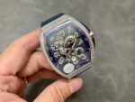 ABF Factory Franck Muller Dragon King Limited Edition Vanguard V45 44mm Diamond Steel Rubber Strap Blue Dial - Image 4