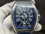 ABF Factory Franck Muller Vanguard V45 44mm Steel Rubber Strap Blue Dial