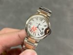 AF Factory Cartier Ballon Bleu 28mm Half Rose Gold White Dial - Image 3