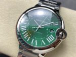 AF Factory Cartier Ballon Bleu 42mm Full Steel Roman Numerals Green Dial - Image 3