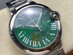 AF Factory Cartier Ballon Bleu 42mm Full Steel Roman Numerals Green Dial - Image 2