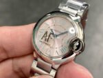 AF Factory Cartier Ballon Bleu W6920034 28mm Full Steel Roman Numerals Pink Dial - Image 3