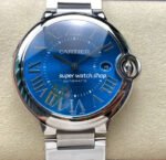 AF Factory Cartier Ballon Bleu WSBB0061 42mm Full Steel Roman Numerals Light Blue Dial