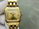 AF Factory Cartier Panthère 27mm Diamond Bezel Full Yellow Gold Gold Dial