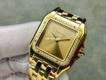 AF Factory Cartier Panthère 27mm Diamond Bezel Full Yellow Gold Gold Dial - Image 3