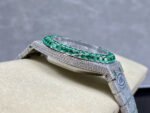 AMG Factory Audemars Piguet Royal Oak Selfwinding 15400 41mm Green Diamond Bezel Full Green White Diamond Steel Green Diamond Baguette Dial - Image 5