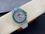 AMG Factory Audemars Piguet Royal Oak Selfwinding 15400 41mm Green Diamond Bezel Full Green White Diamond Steel Diamond Dial - Image 3