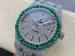 AMG Factory Audemars Piguet Royal Oak Selfwinding 15400 41mm Green Diamond Bezel Full Green White Diamond Steel Diamond Dial - Image 2
