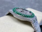 AMG Factory Audemars Piguet Royal Oak Selfwinding 15400 41mm Green Diamond Bezel Full Green White Diamond Steel Diamond Dial - Image 5