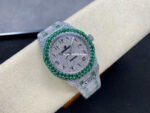 AMG Factory Audemars Piguet Royal Oak Selfwinding 15400 41mm Green Diamond Bezel Full Green White Diamond Steel Arabic Number Diamond Dial - Image 4