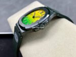 AMG Factory Customer Made Patek Philippe Nautilus PP5711 40mm Ceramics Dark Green Rubber Strap Yellow Green Dial - Image 5