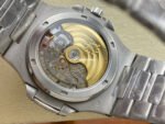 AMG Factory Patek Philippe Nautilus PP5711 40mm Diamond Bezel White Gold Diamond 6 9 12 Baguette Diamond Silver Dial - Image 8