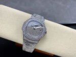 AMG Factory Patek Philippe Nautilus PP5711 40mm Diamond Bezel White Gold Diamond 6 9 12 Baguette Diamond Silver Dial - Image 5