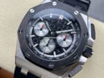 APF Factory Audemars Piguet Royal Oak Chronograph 26420SO.OO.A002CA.01 43mm Steel Rubber Strap Black Dial - Image 3