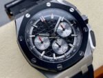 APF Factory Audemars Piguet Royal Oak Chronograph 26420SO.OO.A002CA.01 43mm Steel Rubber Strap Black Dial - Image 2