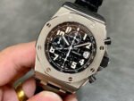 APF Factory Audemars Piguet Royal Oak Offshore Chronograph 26170ST.OO.D101CR.03 42mm Steel Leather Strap Arabic Numerals Black Dial - Image 3